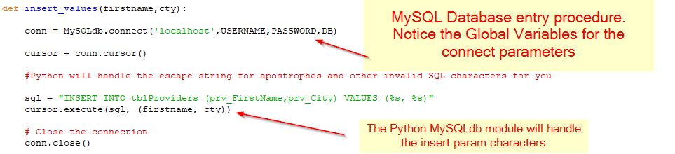 Use The Data Entry Form To Have Python Insert Data Into MySQL | Python